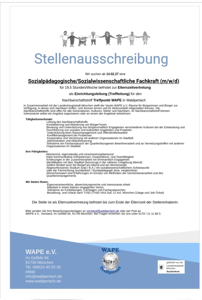 Stellenausschreibung 171026